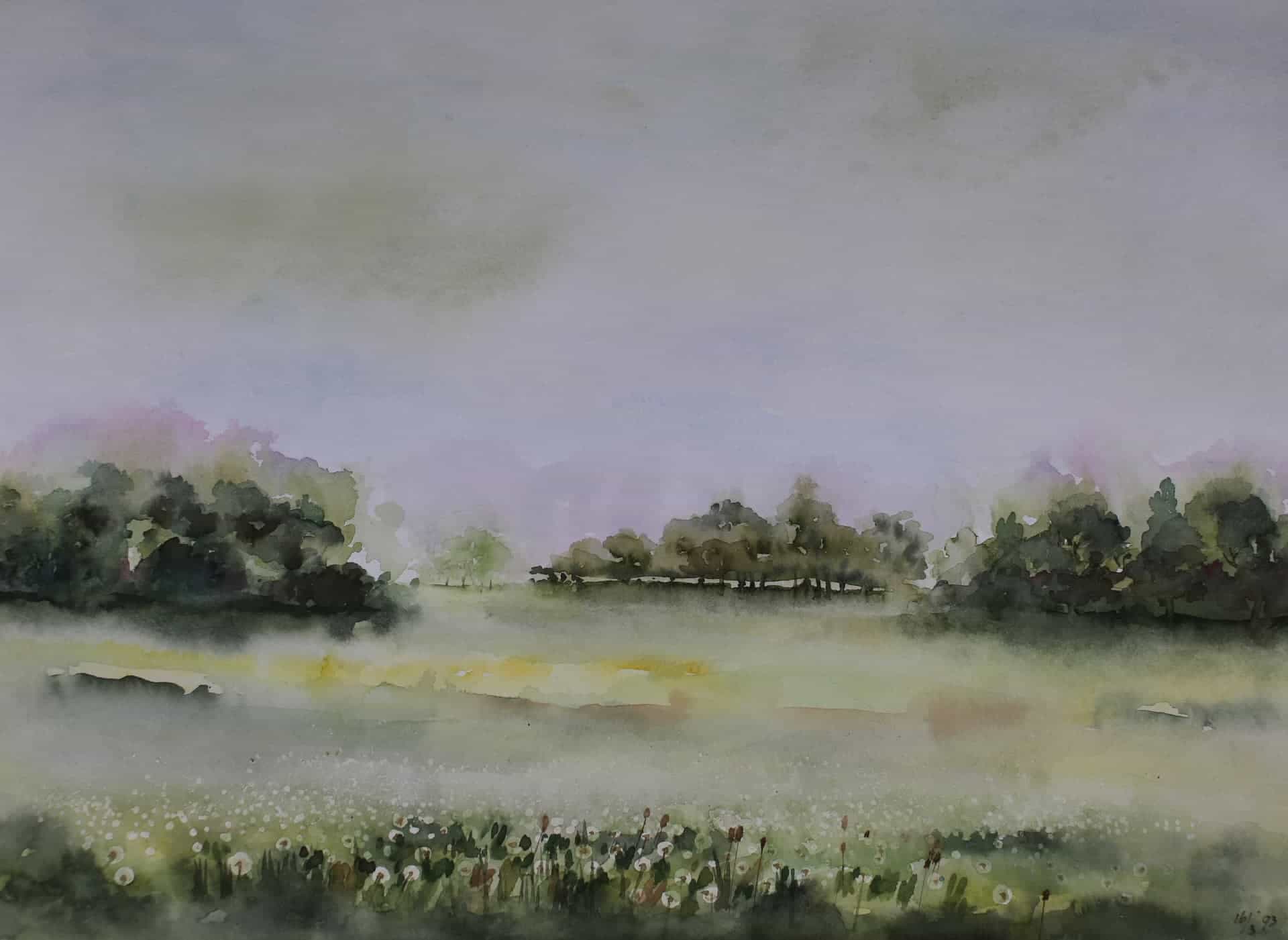 Landschap in de mist - 1993